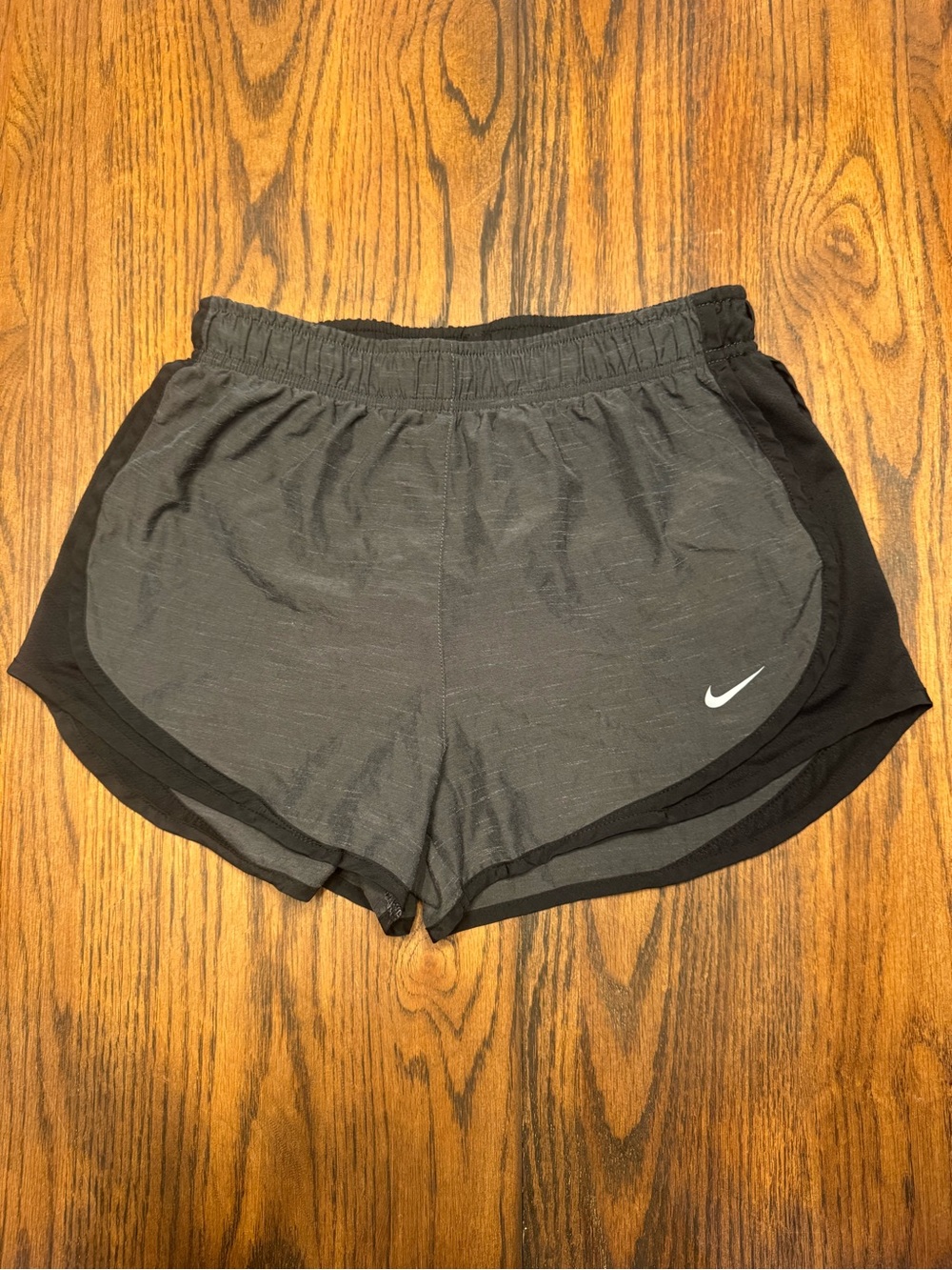 Nike Women’s Gray and Black Athletic Running Shorts